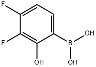 2-羟基-3,4-二氟苯硼酸 结构式