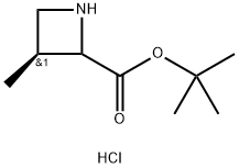 tert-Butyl (3S)-3-methylazetidine-2-carboxylate hydrochloride Structure