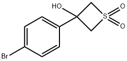 3-(4-溴苯基)-3-羟基环丁砜 结构式