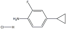 4-环丙基-2-氟苯胺盐酸, 2089257-67-8, 结构式