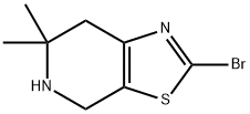2-bromo-6,6-dimethyl-4H,5H,6H,7H-[1,3]thiazolo[5,4-c]pyridine,2090688-29-0,结构式