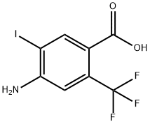 4-Amino-5-iodo-2-trifluoromethyl-benzoic acid 结构式