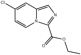 7-氯咪唑并[1,5-A]吡啶-3-甲酸乙酯, 2091644-46-9, 结构式