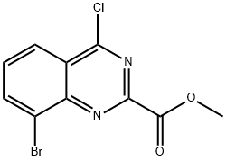 methyl 8-bromo-4-chloroquinazoline-2-carboxylate 化学構造式