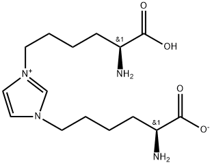 1,3-bis(5-amino-5-carboxypentyl)-3H-imidazolium. acetate Structure