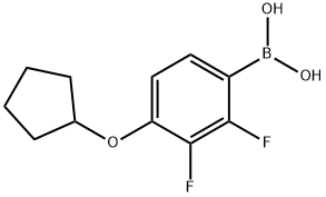 (4-(环戊氧基)-2,3-二氟苯基)硼酸, 2096331-20-1, 结构式