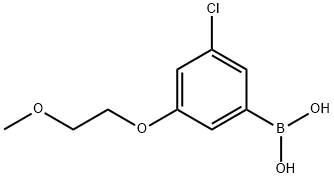 (3-氯-5-(2-甲氧基乙氧基)苯基)硼酸, 2096335-62-3, 结构式