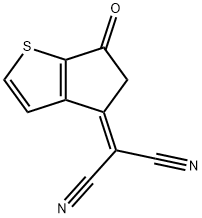 2-(6-Oxo-5,6-dihydro-cyclopenta[b]thiophen-4-ylidene)-malononitrile,2098784-70-2,结构式