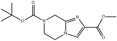 7-tert-Butyl 2-methyl 5,6-dihydroimidazo[1,2-a]pyrazine-2,7(8H)-dicarboxylate Structure