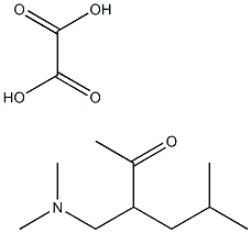 3-[(二甲基氨基)甲基]-5-甲基己-2-酮乙二酸酯 结构式