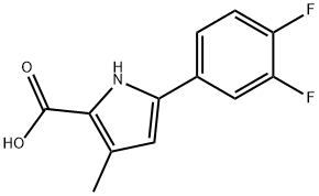 5-(3,4-Difluorophenyl)-3-methyl-1H-pyrrole-2-carboxylic acid Structure