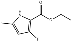 1H-Pyrrole-2-carboxylic acid, 3-fluoro-5-methyl-, ethyl ester Struktur