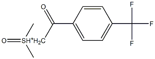 二甲基氧锍-4-(三氟甲基)苯甲酰基甲基 结构式