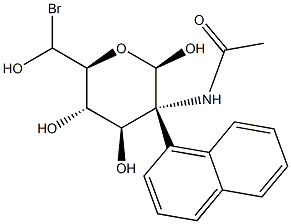 6-Bromo-2-naphthyl2-acetamido-2-deoxy-b-D-glucopyranoside Structure