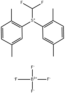 (Difluoromethyl)bis(2,5-dimethylphenyl)sulfonium Tetrafluoroborate Struktur