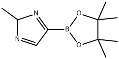 2-methyl-4-(4,4,5,5-tetramethyl-1,3,2-dioxaborolan-2-yl)-1H-imidazole 结构式