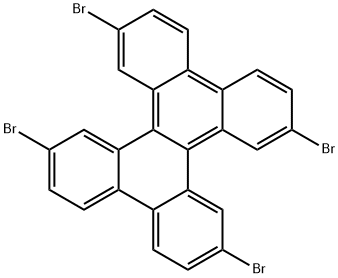 2,7,10,15-四溴二苯并[G,P] 结构式
