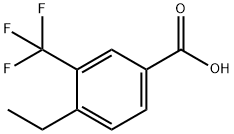4-乙基-3-(三氟甲基)苯甲酸 结构式