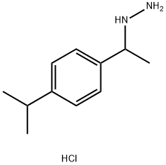 {1-[4-(propan-2-yl)phenyl]ethyl}hydrazine dihydrochloride Structure