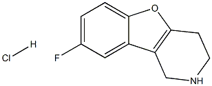 8-fluoro-1,2,3,4-tetrahydrobenzofuro[3,2-c]pyridine hydrochloride 结构式
