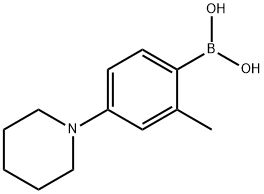 2-Methyl-4-(piperidin-1-yl)phenylboronic acid Struktur