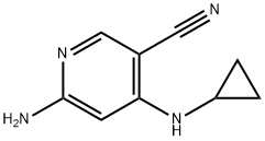 6-amino-4-(cyclopropylamino)nicotinonitrile Struktur
