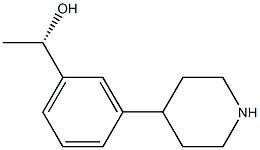 (S)-1-(3-(piperidin-4-yl)phenyl)ethan-1-ol Struktur