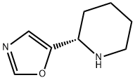 (S)-5-(piperidin-2-yl)oxazole 化学構造式