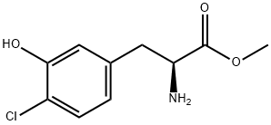 METHYL (2S)-2-AMINO-3-(4-CHLORO-3-HYDROXYPHENYL)PROPANOATE Structure