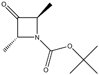 tert-butyl trans-2,4-dimethyl-3-oxoazetidine-1-carboxylate Structure