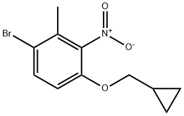 1-Bromo-4-cyclopropylmethoxy-2-methyl-3-nitrobenzene Structure