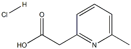 2-(6-甲基-2-吡啶基)乙酸盐酸盐, 2168559-63-3, 结构式