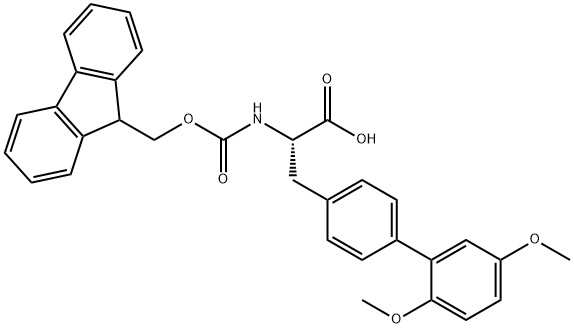 Fmoc-4-(2,5-dimethoxyphenyl)-L-phenylalanine Structure