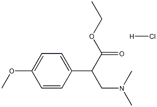 ethyl 3-(dimethylamino)-2-(4-methoxyphenyl)propanoate hydrochloride Structure