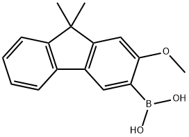 2-甲氧基-9,9-二甲基芴-3-硼酸,2177237-24-8,结构式