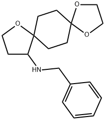 Benzyl-(1,4,9-trioxa-dispiro[4.2.4.2]tetradec-12-yl)-amine* Structure