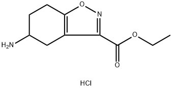 ethyl 5-amino-4,5,6,7-tetrahydrobenzo[d]isoxazole-3-carboxylate hydrochloride* Structure