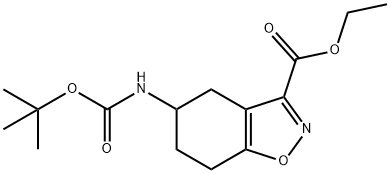 乙基 5-((叔-丁氧羰基)氨基)-4,5,6,7-四氢苯并[D]异噻唑-3-甲酸基酯, 2177266-76-9, 结构式