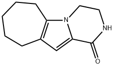 2,3,4,6,7,8,9,10-Octahydro-1H-cyclohepta[4,5]pyrrolo[1,2-a]pyrazin-1-one Structure