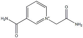 1-(2-AMINO-2-OXO-ETHYL)PYRIDIN-1-IUM-3-CARBOXAMIDE 结构式