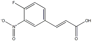 (E)-3-(4-fluoro-3-nitrophenyl)acrylic acid Structure