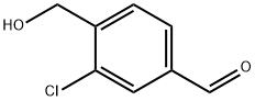 3-chloro-4-(hydroxymethyl)benzaldehyde Struktur
