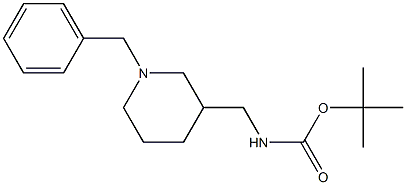 tert-butyl ((1-benzylpiperidin-3-yl)methyl)carbamate Structure