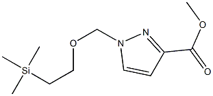 methyl 1-((2-(trimethylsilyl)ethoxy)methyl)-1H-pyrazole-3-carboxylate Structure