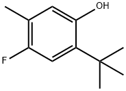 2-tert-Butyl-4-fluoro-5-methyl-phenol Struktur