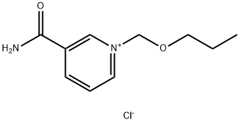 3-Carbamoyl-1-propoxymethyl-pyridiniumchlorid Struktur