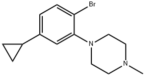 2222934-18-9 1-(2-bromo-5-cyclopropylphenyl)-4-methylpiperazine