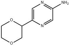 5-(1,4-dioxan-2-yl)pyrazin-2-amine Struktur