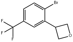 3-(2-bromo-5-(trifluoromethyl)phenyl)oxetane Struktur