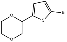 2-(5-bromothiophen-2-yl)-1,4-dioxane 结构式